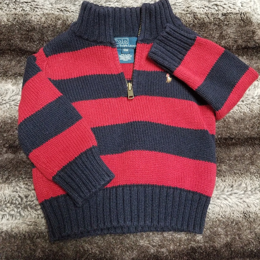 Vintage Polo sweater by Ralph Lauren 18mos.